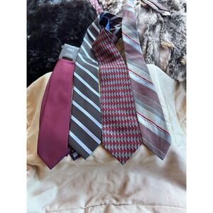Mens Designer Tie Lot 4 Tommy Hilfiger Oscar de la Renta Marks & Spencer Tiziano
